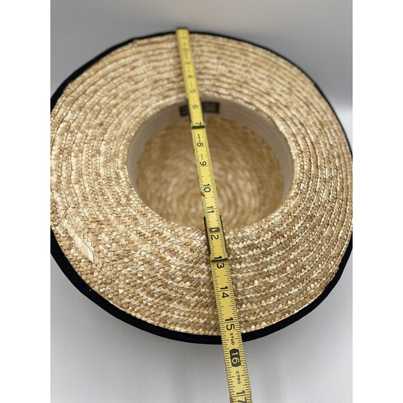 Anthropologie San Diego Ribbon Straw Hat Preppy Boho Vacation Summer Sz OS New main image 10